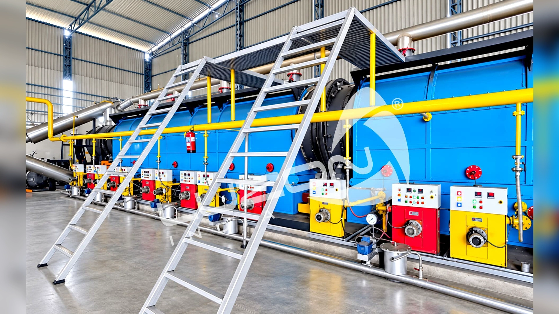 Continuous Tyre Recycling Plant